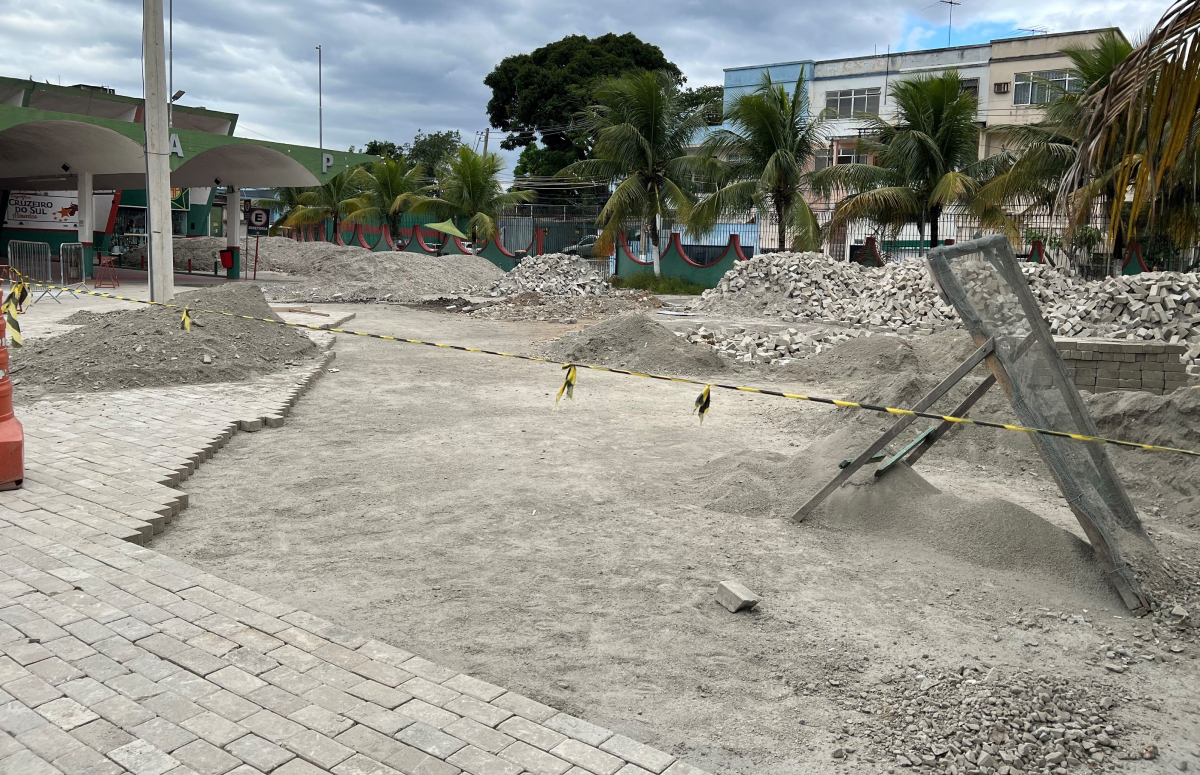 Novo estacionamento da Associação Atlética Portuguesa vai receber um novo piso de pedra intercavada