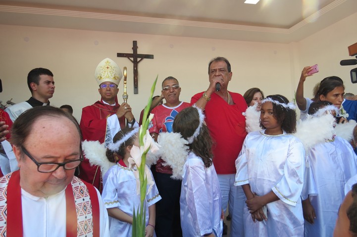 O presidente Ney FIlardi na inauguração da capela