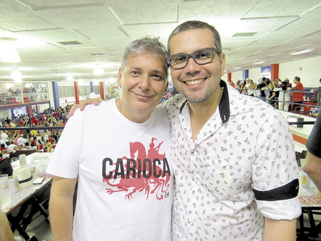 Os carnavalescos Paulo Menezes e Jack Vasconcelos